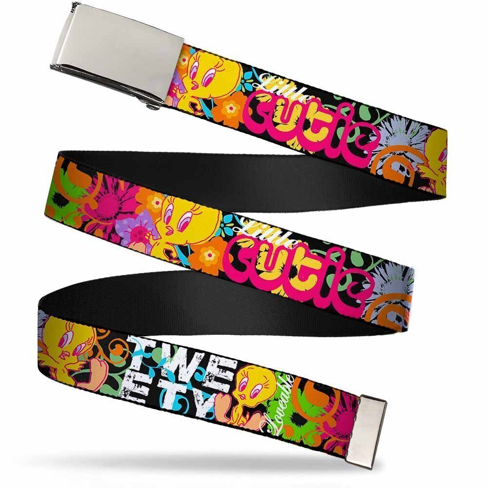 8791 Unisex-Adult's Web Belt, Tweety Bird Poses Little Cutie-Loveable